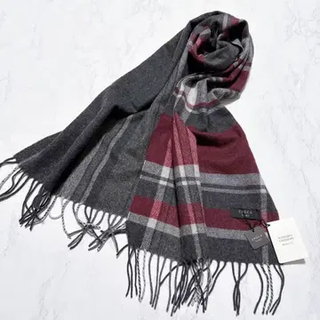 택 포함 새상품 EPOCA UOMO 캐시미어 100% 리버서블 머플러