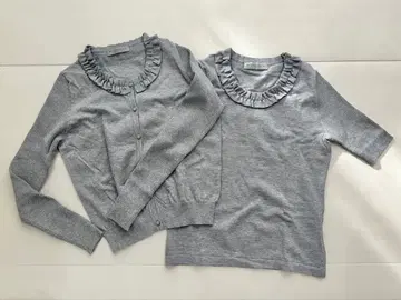 M-PREMIER 프릴 긴팔 가디건 (앙상블)