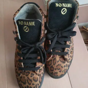 NO NAME 레오파드 무늬 하이컷 스니커즈