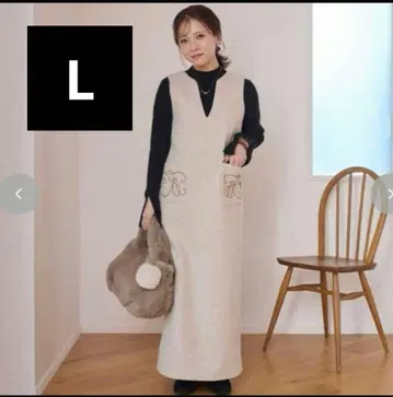 시마무라 tal.by yumi. 코드 자수 오버롤 스커트 유미 L