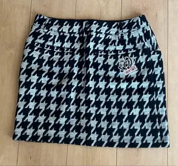 ZOY 하운드 투스 패턴 스커트
