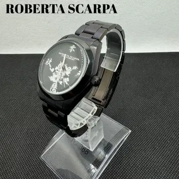 ROBERTASCARPA 손목시계 자동 와인딩 드래곤 다이얼 블랙