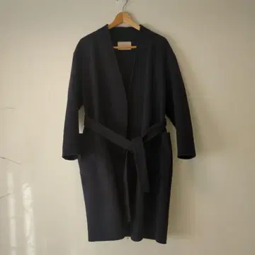 UNITED ARROWS 네이비 롱 코트 벨트 포함 36