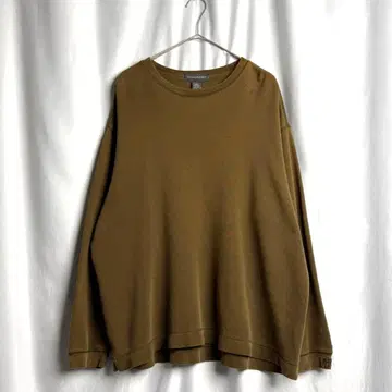 90s BANANA REPUBLIC 코튼 리브 맨투맨 L 코요테