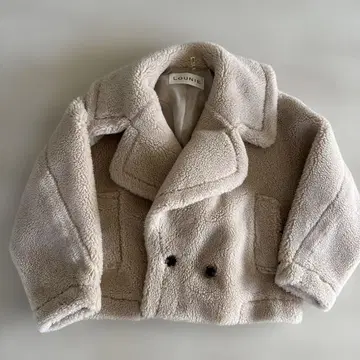 LOUNIE 베이지 보아 숏 자켓