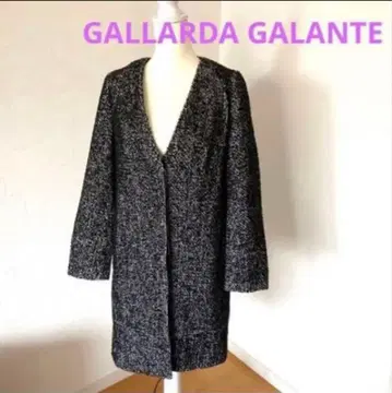 GALLARDA GALANTE 트위드 코트 블랙