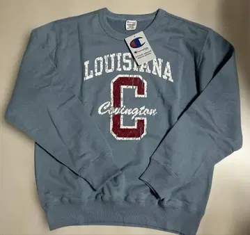 Champion (챔피온) 맨투맨 트레이닝복 라이트 블루 L 사이즈