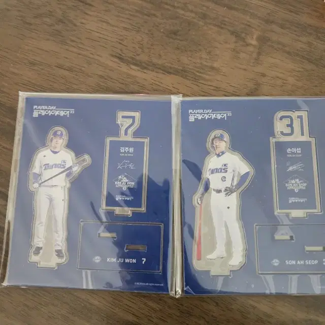 NC 다이노스 김주원/손아섭 플레이어데이 아크릴 스탠드