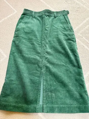 UNITED ARROWS 그린 코듀로이 타이트 스커트 S