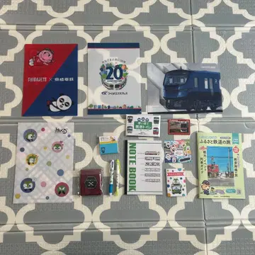 철도 굿즈 클리어 파일 노트 메모지 펜