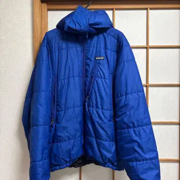patagonia 후드 부착 나일론 자켓 파랑