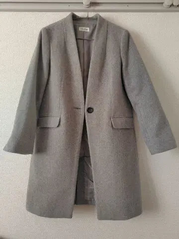 PLST 그레이 롱 코트