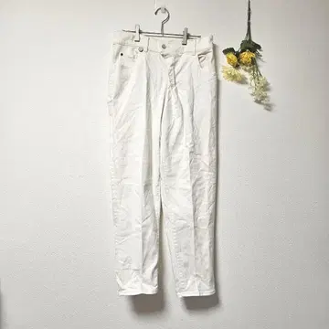 새상품급 [Cepo] 세포 하이웨스트 데님 팬츠 화이트 (S)