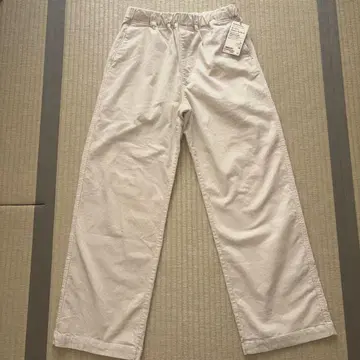 무인양품 스트레치 코듀로이 이지 스트레이트 팬츠