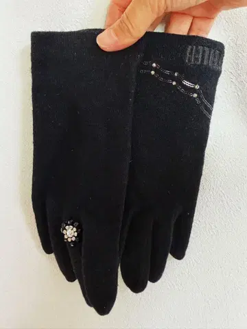 페이 손 장갑 비즈 장식 포함