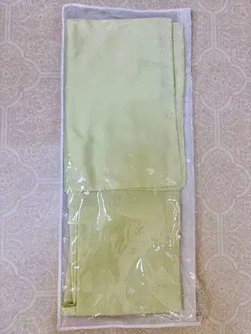 [ 미사용품 ] 워셔블 기모노 에도 코몬 옐로우 그린 x 만지 M 사이즈