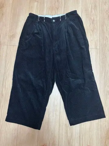 SAKULA 코듀로이 와이드 팬츠 블랙 사쿠라