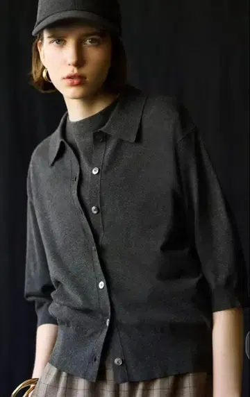 23구 2025 가을 신작 오부 소매 가디건 38