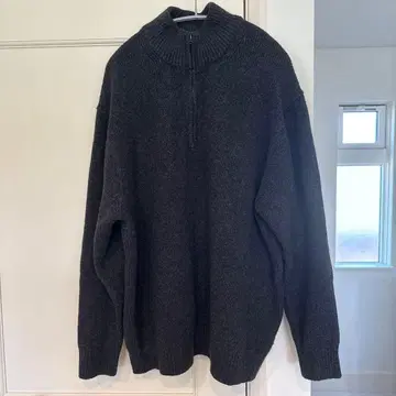 UNIQLO 하프 지퍼 스웨터 3XL 다크 그레이