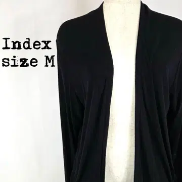 Index 인덱스 롱 가디건 블랙 M 사이즈 0492