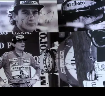 아일톤 세나 선수 친필 사인 L판 10장 세트