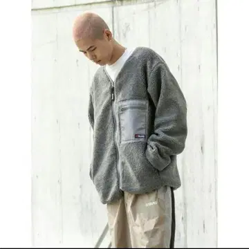 사이러스 SILAS 남성용 보아 플리스 지퍼 자켓 그레이 M