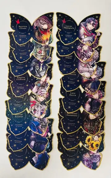 [ 16종 세트 ] 악마 집사와 검은 고양이 아쿠네코 특전 스티커 컴프