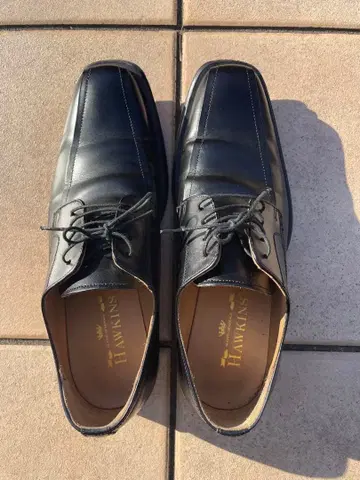 HAWKINS 블랙 가죽 신발