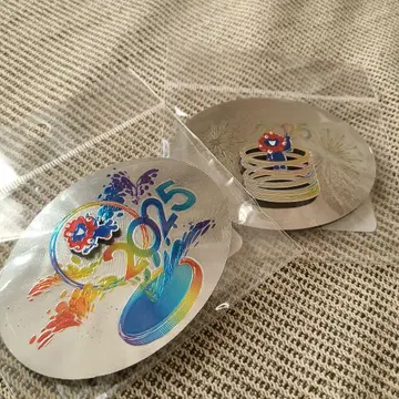 EXPO 2025 메탈릭 마그넷 미야쿠미야쿠&대지붕&불꽃놀이