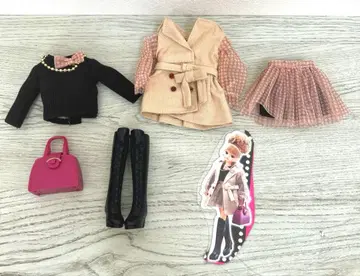 리카짱 비쥬 에어리 트렌치 의류, 부츠, 백만