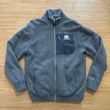 Canterbury 울 니트 자켓 그레이