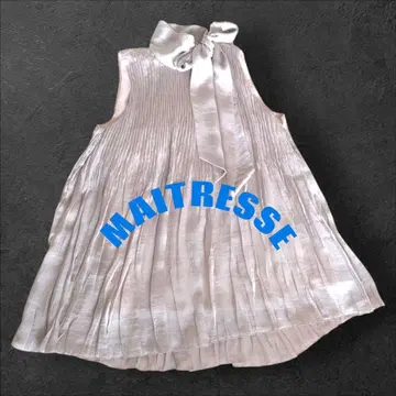 메틀리제 드레스 상의 리본 타이 귀여운 화려한 2차 모임