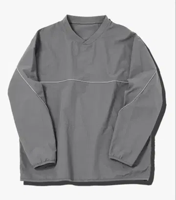 피스테 그레이 V넥 나일론 자켓