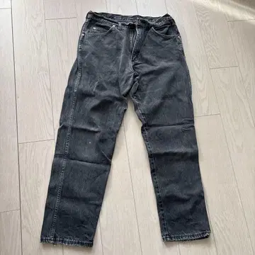 Wrangler 블랙 데님 팬츠