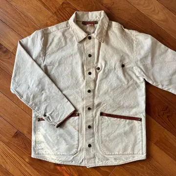 캔버스 원단 자켓*데미지*MEN S M size