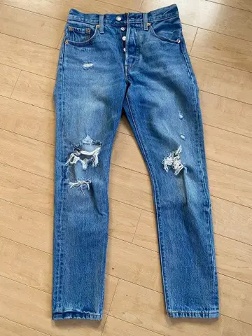 Levi's 501 데미지 데님