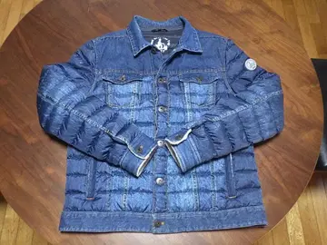 Jott JOTT 데님 프린트 다운 자켓 조트 XL