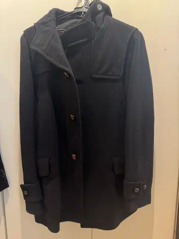 UNITED ARROWS 울 후드 코트