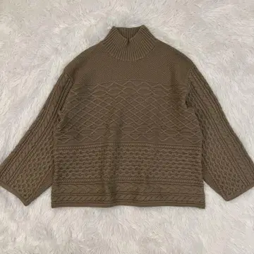 [ 컨디션 최상 ] 띠어리 럭스 실크 울 모크넥 니트 워셔블 M