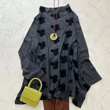 새상품급 지우 센소유니코 변형 디자인 튜닉 빅 사이즈 꽃무늬 모티브