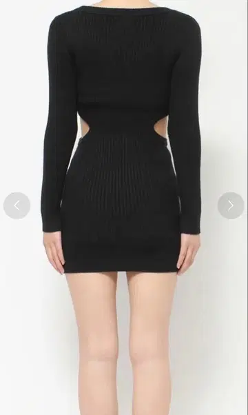 GYDA 블랙 리브 원피스