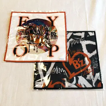 B'z 가챠가챠 파이버 타월 블랙 화이트 FYOP 2025