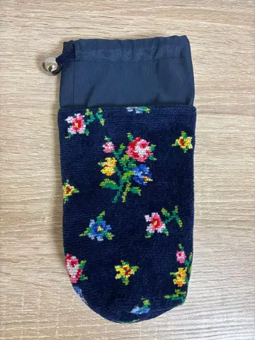 페이러 네이비 꽃무늬 병 커버