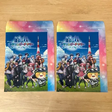 컬러풀 피치 타워 도쿄 타워 클리어 파일 2장 세트