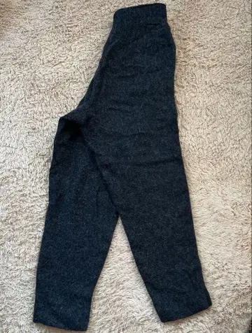 MOSCHINO 하이웨스트 테이퍼드 팬츠