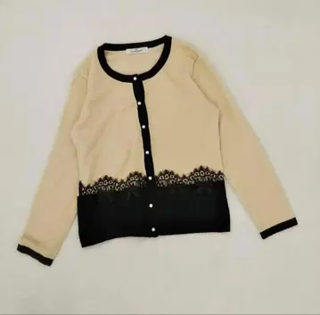 갤러리 비스콘티 베이지 레이스 긴팔 가디건 원피스 3