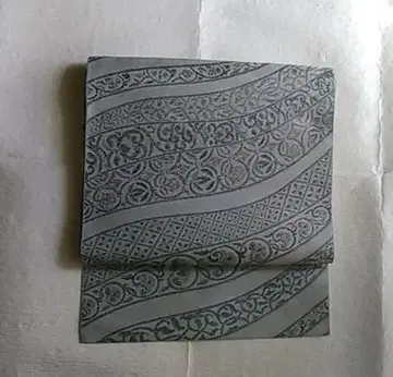 이중 기모노 나고야 오비 코모리 초목 염색 공방 그레이 계열