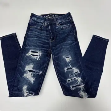 AMERICAN EAGLE 데미지 가공 스키니 청바지