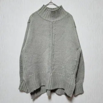 [ SENSE OF PLACE ] ( F ) 파인 울 하이넥 풀오버 니트