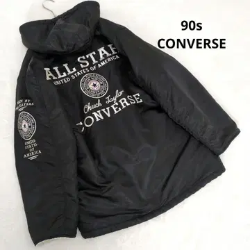 90s 빈티지 컨버스 올스타 자수 엠블럼 보아 벤치 코트